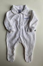 Load image into Gallery viewer, Bonds baby size 0-3 months white Terry towelling collared wondersuit, VGUC
