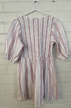 Load image into Gallery viewer, Target Maternity women&#39;s size 10 pink white stripe smocked blouse top, VGUC
