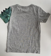 Load image into Gallery viewer, Target kids boys size 6 grey marle t-shirt dinosaurs, EUC
