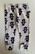 Load image into Gallery viewer, Hux Kids size 4 white blue bears leggings pants, VGUC
