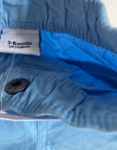 Target baby size 3-6 months light blue elastic waist shorts, BNWT