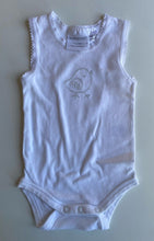 Load image into Gallery viewer, Marquise baby size 0-3 months white tank bodysuit top bird, VGUC
