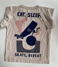 Load image into Gallery viewer, Cotton On Kids size 9-10 beige skate short sleeve t-shirt, VGUC
