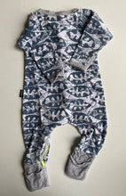 Load image into Gallery viewer, Bonds baby size 0-3 months zippy wondersuit blue white patterned one-piece, VGUC
