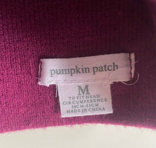 Load image into Gallery viewer, Pumpkin Patch baby toddler size M (30-53cm head) purple knit raccoon beanie BNWT
