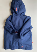 Load image into Gallery viewer, Kathmandu kids girls size 2 navy blue pink hooded jacket jumper set, VGUC
