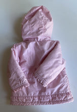 Load image into Gallery viewer, London Fog baby girl size 9-12 months pink hooded zip up jacket coat, VGUC
