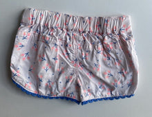 Load image into Gallery viewer, Cotton On baby girl size 0-3 months pink blue floral elastic waist shorts, VGUC
