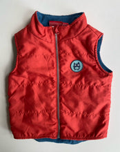 Load image into Gallery viewer, Sprout baby size 12-18 months red zip up warm vest, VGUC
