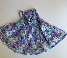 Load image into Gallery viewer, Sazzy Li the Label baby girl size 12-18 months purple floral dress, VGUC
