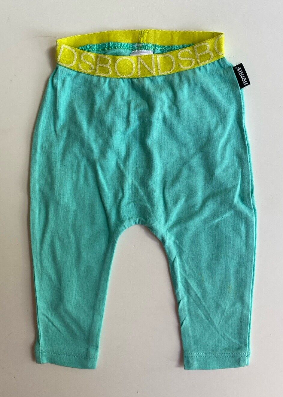 Bonds baby size 3-6 months green leggings pants, VGUC