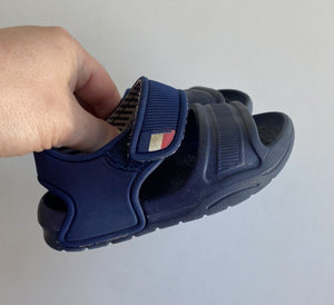 Next kids boys toddler size UK 5 navy blue sandals shoes straps, VGUC