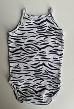 Load image into Gallery viewer, Hema baby girl size 62-68 (approx. 3-6 months) zebra print bodysuit, VGUC
