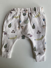 Load image into Gallery viewer, Wilson &amp; Frenchy baby size 3-6 months white track pants fruit, VGUC
