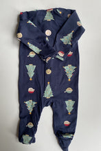 Load image into Gallery viewer, Target baby size 3-6 months blue Christmas one-piece zip, VGUC
