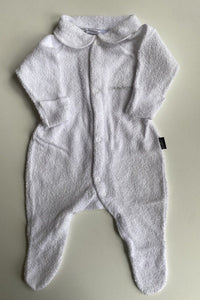 Bonds baby size 0-3 months white wondersuit terry towelling collared, VGUC