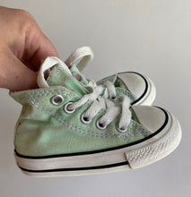 Load image into Gallery viewer, Converse kids toddler size US 4/EUR 20 green canvas sneakers shoes, GUC
