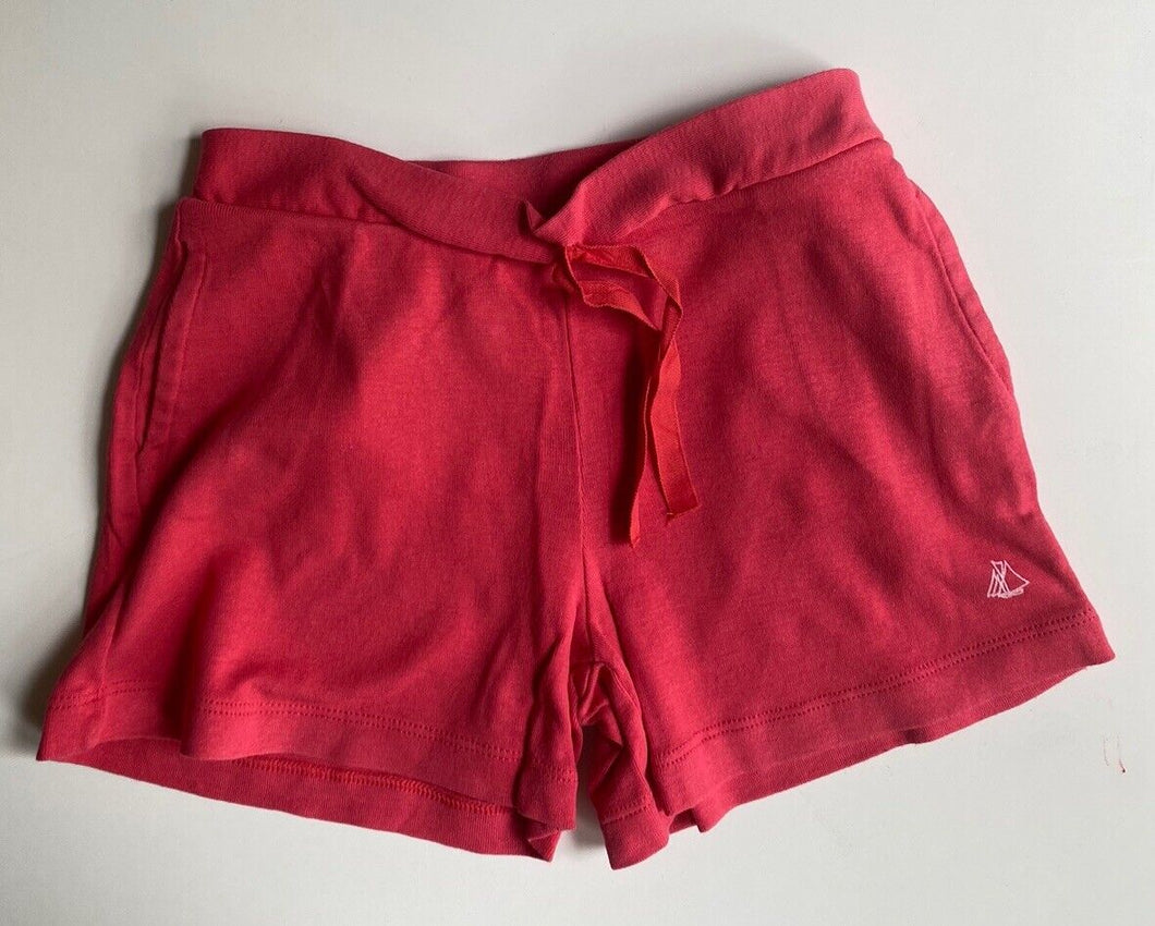 Petit Bateau kids girls size 4 pink drawstring shorts elastic waist, VGUC