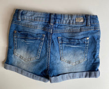 Load image into Gallery viewer, Target kids girls size 7 blue denim shorts, VGUC
