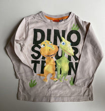 Load image into Gallery viewer, Dinosaur Train kids boys toddler size 2 beige long sleeve t-shirt top, VGUC
