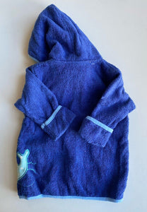 Koala Baby baby size 3-6 months blue hooded dressing gown booties ocean, BNWT