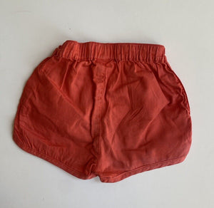 Seed baby size 6-12 months red elastic waist shorts, VGUC