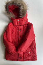 Load image into Gallery viewer, Witchery Kids girls size 4 red hooded warm jacket coat, VGUC
