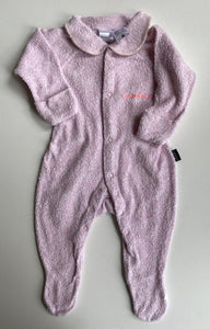 Bonds baby size 3-6 months pink wondersuit terry towelling collared, VGUC