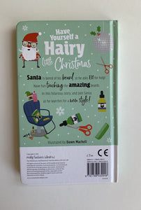 Have Yourself a Hairy Little Christmas hardcover kids touch and feel book, VGUC