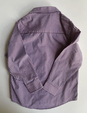 Load image into Gallery viewer, Brooklyn Industries kids boys size 6 pink grey check button up shirt, VGUC
