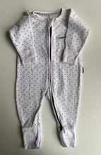 Load image into Gallery viewer, Bonds baby size 0-3 months zippy wondersuit white spotted Terry towelling, VGUC
