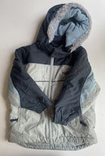 Load image into Gallery viewer, Next kids toddler size 2-3 years blue grey hooded warm thick ski jacket, VGUC
