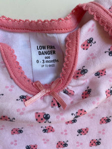 Target baby girl size 0-3 months pink white tops leggings bundle, VGUC