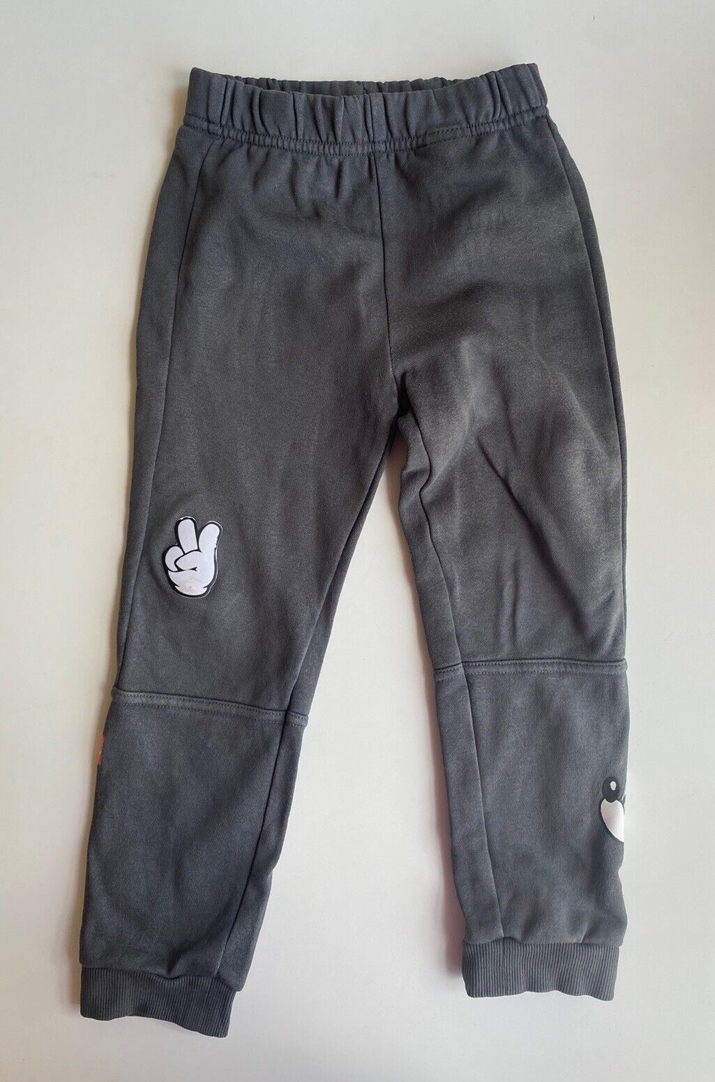 Adidas x Disney kids size 3-4 years grey track pants Mickey Mouse, GUC