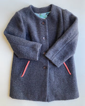 Load image into Gallery viewer, Jack &amp; Milly kids girls toddler size 2 grey wool blend button up coat, VGUC
