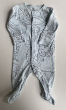 Load image into Gallery viewer, Next baby size 0-3 months blue sloths trees button up one-piece, VGUC
