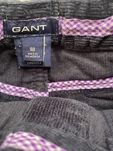 GANT kids girls toddler size 36 months navy blue cord button up skirt, VGUC