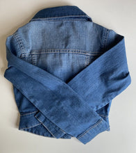 Load image into Gallery viewer, H&amp;T kids size 7 blue denim button up jacket, VGUC
