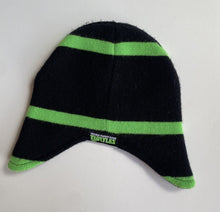 Load image into Gallery viewer, Teenage Mutant Ninja Turtles size 1-3 years black green knitted beanie hat, VGUC
