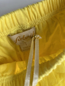 Fabrik baby girl size 12-18 months yellow tulle elastic waist shorts, BNWT