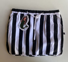 Load image into Gallery viewer, Minti kids girls size 10 black white drawstring elastic waist skirt, BNWT
