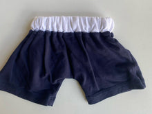 Load image into Gallery viewer, Miann &amp; Co. baby size 0-3 months navy blue drawstring shorts, VGUC
