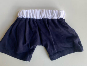 Miann & Co. baby size 0-3 months navy blue drawstring shorts, VGUC