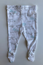 Load image into Gallery viewer, Purebaby baby size 3-6 months white footed leggings pants sheep farm, VGUC
