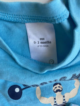 Load image into Gallery viewer, Target baby size 0-3 months x2 blue short sleeve t-shirts, VGUC
