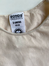 Load image into Gallery viewer, Bonds Organics baby size 3-6 months beige bodysuit, VGUC
