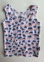 Load image into Gallery viewer, Bonds baby girl size 0-3 months chesty pink blue leopard print tank top, VGUC
