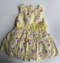 Load image into Gallery viewer, Carter&#39;s baby girl size 9-12 months yellow pink floral party dress, VGUC
