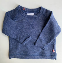 Load image into Gallery viewer, Marquise baby size 3-6 months blue marle light pullover jumper, VGUC
