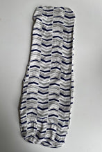 Load image into Gallery viewer, ErgoCocoon AIR baby size 2-4 months blue white bamboo swaddle, EUC
